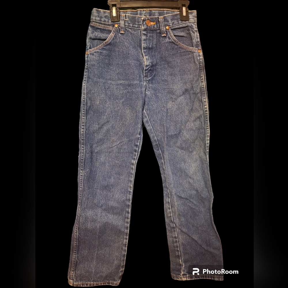 Vintage Wrangler Silver Edition Jeans Boy's Size 14 Regular  Blue Denim